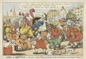 Holländer wollen Napoleons Hinterteil küssen, 1811