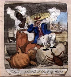 Johnny als Lagerverwalter, aus 