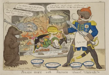 Polnische Diät mit französischem Dessert von William Elmes, veröffentlicht am 8. Dezember 1812
