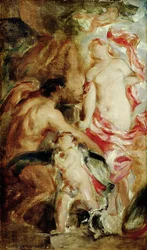Allegorische Studie, eine Skizze