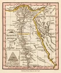 Altes Ägypten. Karte.