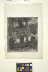 Landschaft mit Faun und Teich (Reflektierte Landschaft)