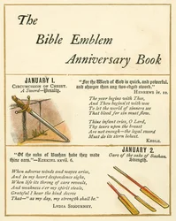 Seite aus dem Bibel-Emblem-Jubiläumsbuch