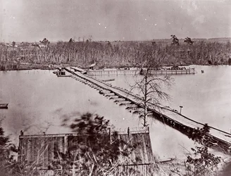 Pontoon Bridge, Broadway Landing, Appomattox River, 1861-65