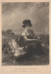 Der rustikale Kranz, Druck von G.H. Phillips
