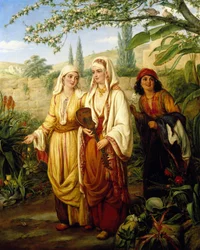 In einem Garten des Nahen Ostens