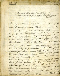 Manuskript der Predigt Nr. 159 von William Greenleaf Eliot, 15. April 1838