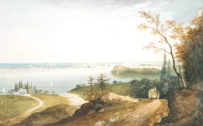 New York von Weehawk, ca. 1820-23