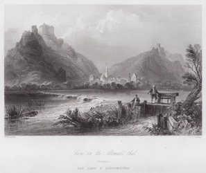 Szene im Altmühltal, Bayern (Stich)