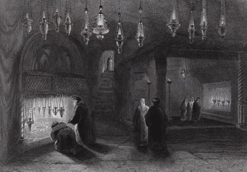 Schrein der Geburt Christi, Bethlehem (Gravur)