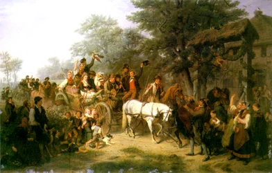 Eine Dorfhochzeit, 1859