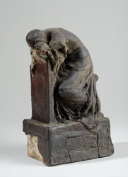 Maquette für die Figur der Trauer