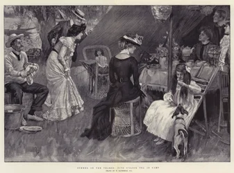 Sommer auf der Themse, Fünf-Uhr-Tee im Lager