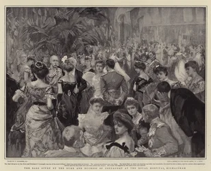 Der Ball, gegeben vom Herzog und der Herzogin von Connaught im Royal Hospital, Kilmainham