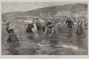Die Badesaison in Boulogne-sur-Mer