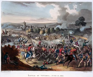 Lord Wellington (1769-1852) betritt Salamanca, Illustration zu einem erzählenden Gedicht von Dr. Syntax, 1818