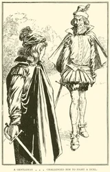 Ein Gentleman forderte ihn zu einem Duell heraus