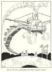 Illustration für Railway Ribaldry von W Heath Robinson