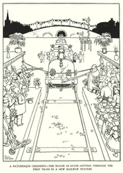 Illustration für Railway Ribaldry von W Heath Robinson