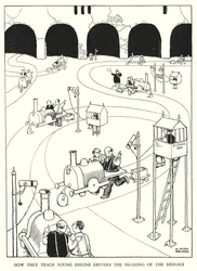 Illustration für Railway Ribaldry von W Heath Robinson