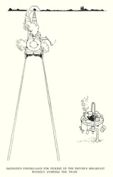 Illustration für Railway Ribaldry von W Heath Robinson (Lithographie)