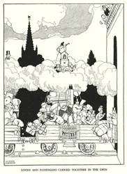 Illustration für Railway Ribaldry von W Heath Robinson