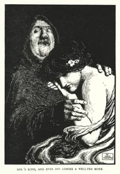 Sie ist freundlich und bewunderte immer einen gut genährten Mönch