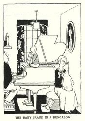 Das Baby Grand in einem Bungalow (Lithografie)