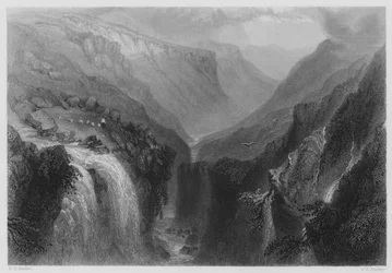 Kopf von Glenmalure, County Wicklow (Stich)