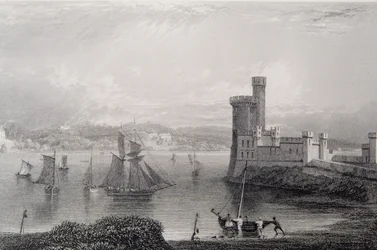 Black Rock Castle, in der Nähe von Cork, Irland, 1830er Jahre