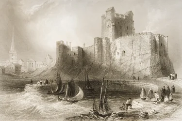 Carrickfergus Castle, County Antrim, Nordirland, aus 