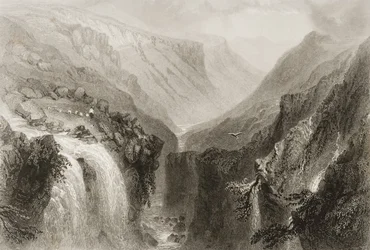 Kopf von Glenmalure, County Wicklow, aus 