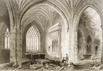 Innenansicht der Holycross-Abtei, County Tipperary, Irland, aus 