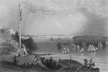 New York Bay, von der Telegraphenstation