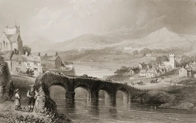 Ansicht von Bray, County Wicklow, Irland, aus 
