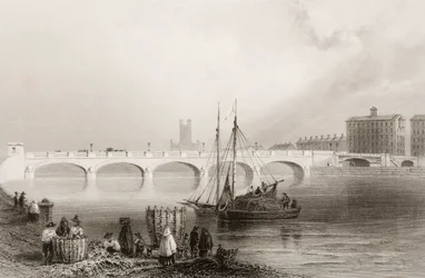 Wellesley-Brücke, Limerick, Irland, aus 