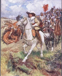 Unsere Kürassiere haben die Reihen der Verfluchten durchbrochen, Illustration aus 