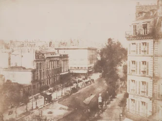 Ansicht der Boulevards in Paris