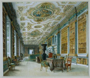 Der alte Ballsaal, jetzt die Bibliothek, Chatsworth