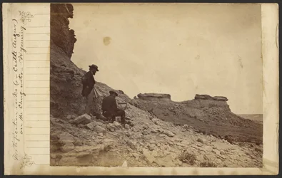 [Befestigungsfelsen (oder Schloss Augur) am Chug-Wasser, Wyoming]