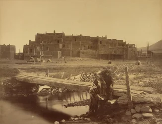 Taos Pueblo, nördliches New Mexico, Denver and Rio Grande Railway