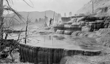 Yellowstone-Nationalpark, Mammoth Hot Springs, ca. 1872