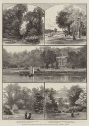 Das Haus und die Gärten des Herzogs von Buccleuch, gekauft von der Richmond Vestry