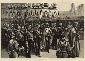 Prozession des Kaisers und der Kaiserin