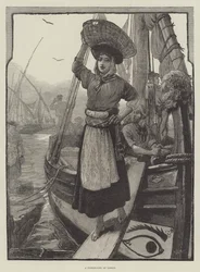 Ein Fischer-Mädchen aus Lissabon