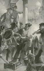 Clive hält die Stadt und Festung von Arcot gegen die Franzosen und ihre Verbündeten