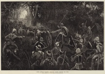 Südafrikanischer Krieg, Artillerie durchquert den Busch