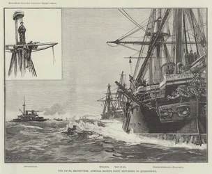 Die Marine-Manöver, Admiral Bairds Flotte kehrt nach Queenstown zurück