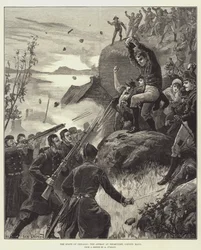 Der Zustand Irlands, der Streit in Belmullet, County Mayo