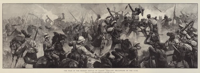 Der Krieg im Sudan, Schlacht von Tamasi, tapfere Rückeroberung der Kanonen